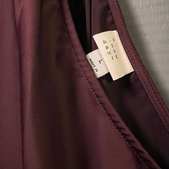 Women's Halter Slip Dress - A New Day (Target 🎯Brand) Satin Midi Brown - Picture 5 of 5